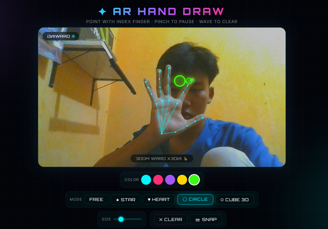 AR Hand Draw Detector